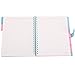 Spiral Notebook, 5 Subject Notebooks, Cute Diary, Wide Ruled Large Writing Paper, Colored Hardcover & Divider, 100 Sheets Wire Bound Notepad, 9.8