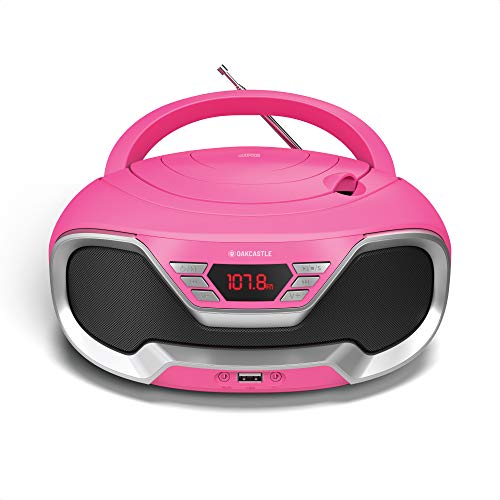 Oakcastle CD200 – Radio stereo portatile con lettore CD, Bluetooth, ingresso AUX da 3,5mm e porta USB, altoparlanti…