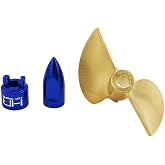 Hot Racing SPN1000ME 42x63mm Pro Brass Prop Al Bullet Nut Drive Dog Tra M41/Spartan