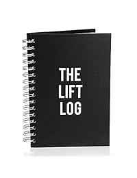 The Lift Log Fitness Workout Journal   Daily Weight Loss Gym Tracker, Track Lifts, Cardio, Goals, Body Weight   Spiral Goal Tracking Planner Notebook Designed by Experts, Thick Metal Bound Hardcover