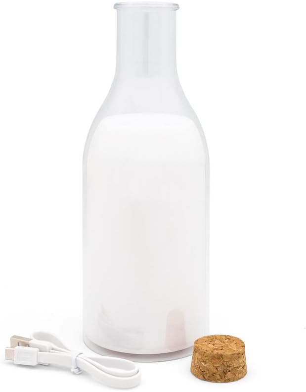 Luckies of London Milk Baby Rechargeable USB Lamp-LED Nursery Night Light in A Cute Bottle