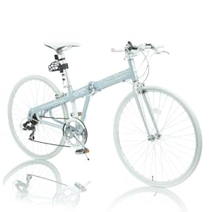 WACHSEN(ヴァクセン) 700C 折りたたみクロスバイク【軽量アルミフレーム】 シマノ6段変速 高速52Tチェーンホイール