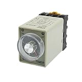 uxcell® AH3-3 AC 110V 0 - 10 Seconds 8P Terminals Delay Timer Time Relay + Base