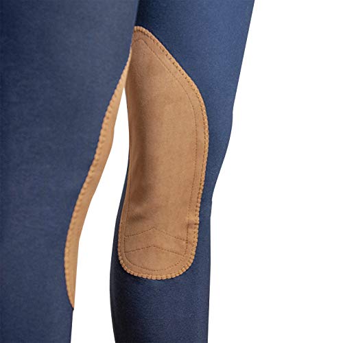 ELATION Show Breeches for Women Platinum Chelsea - Ladies Hunter Breeches for Incredible Performance Breeches, Comfort and Style (Navy, 28R) - Thumbnail 4