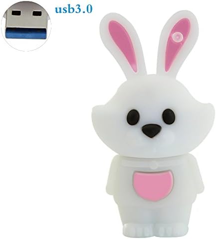 Funnyusb 32 GB USB 3.0 Flash Drive Super Speed 12 Chinese Zodiac Animal Rabbit Shape Pendrive Memory Flash Stick Drive Thumb Stick Cartoon Pendrive