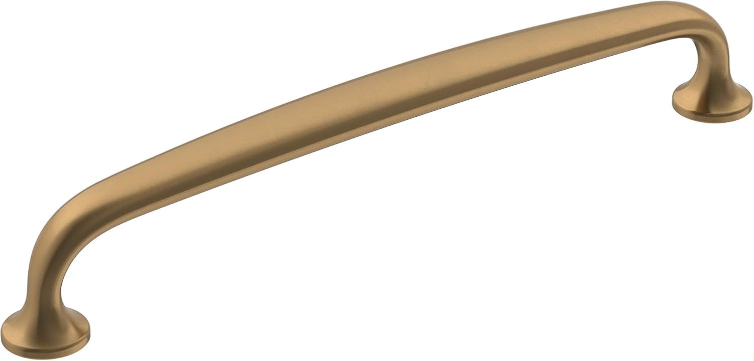 Photo 1 of Amerock | Cabinet Pull | Champagne Bronze | 6-5/16 inch (160 mm) Center-to-Center | Renown | 1 Pack | Drawer Pull | Cabinet Handle | Cabinet Hardware