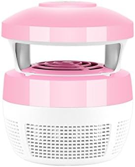 Yeefant Convenient Energy-saving 5W USB Smart Optically Controlled Fly Insect Bug Pest Mosquito Trap Drive Away Night Double Use Lamp for Living Room Bedroom Summer,5.1x5.5 Inch,Pink