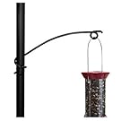 Droll Yankees SWH-8 Safety Wrap Hook Black Steel Pole Attachment for Hanging Bird Feeders, 8"