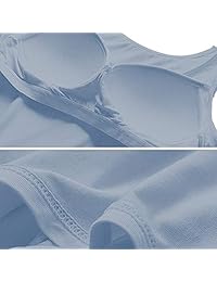 Camisolas para dama con sujetador integrado, camiseta sin mangas de verano con sujetador acolchado para dama, para yoga, uso diario
