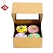 RomanticBaking 50 Pack 4 Cupcake Boxes With Insert and Window,Brown Kraft Paper Bakery Boxes for 6 Inch Dessert,Cake,Muffin,Donut,Macaron