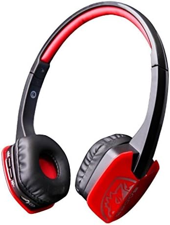 [2018 Newest Upadated]Sades D201 4.1 Bluetooth Headset Stereo Gaming Headphones with Mic Jack on Ear for PC Laptop and Other Smart Phones(Black/Red)