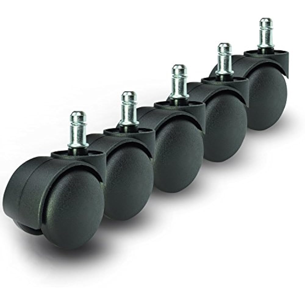 Premium Office Chair Caster Wheel Universal Standard Size 11mm Stem