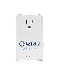 Extollo Powerline lansocket 1500 HomePlug AV2 MIMO 2 Gbps Adaptador Kit