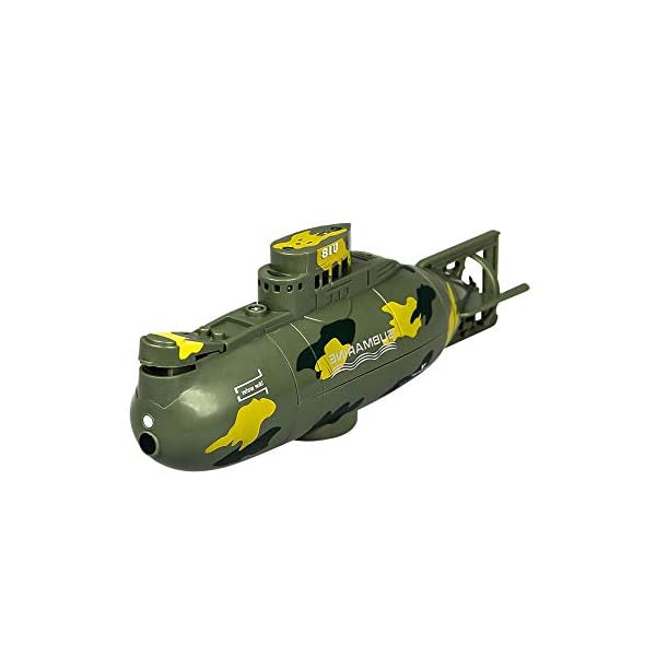 DBXMFZW 6-Zoll-Mini-Fernbedienung U-Boot-RC-Boote für Schwimmbäder und Seen Automatische Korrekturfunktion RC…