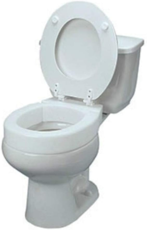 Maddak Inc 72571-1005 Ableware Hinged Elevated Toilet Seat, Elongated: Home Improvement