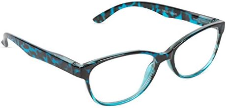 Inner Vision Women's Reading Glasses w/Spring Hinges &amp; Case - (1.0 x Magnification) - Blue &amp; Grey Tortoise