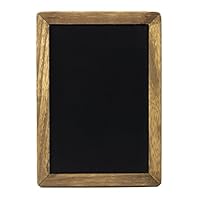 Small Rustic Hanging Chalkboard Sign with Wood Frame and Magnetic Surface for Kitchen, Menu, Wedding Decor - Compatible with Liquid Chalk Ink Markers (10 x 14 Inches)