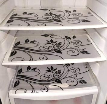 Paaroots Pvc Set Of 3 Fridge Mats Refrigerator Drawers Transparent