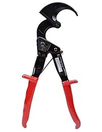Cortador de cable, trinquete de cobre, aluminio de uso pesado; corta hasta 0.37 pulgadas cuadradas. Herramienta para cortar cable a mano