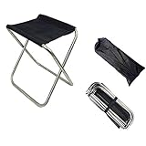 Outdoor Mini Ultra Light Portable Folding Stool Camping Beach Hiking Garden Fishing Travel Lazy Barbecue 600D Oxford Cloth Waterproof Cloth Portable Stainless Steel