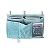 8 Pockets Hanging Bedside Caddy Organizer for Dorm Bedroom Bunks Bed TV Remote Controller Holder Baby Cot Stroller Nursery Diaper Cup Holder Organizer Pushchair Storage Bag Magzine Cellphone Case