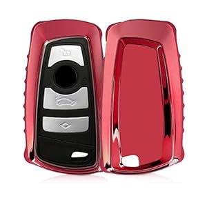 kwmobile autosleutelhoes compatibel met BMW 3-knops draadloze autosleutel (alleen Keyless Go) – TPU beschermhoes in…
