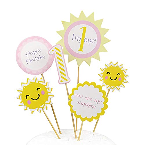 Rainlemon You are My Sunshine Cake Topper Boy Girl 1st Birthday Party