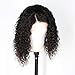 RULINDA Short Curly Wig Human Hair Brazilian Lace Front Human Hair Wigs With Baby Hair Pre Plucked Bleached Knots(14inch)
