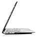 iDOO Matte Rubber Coated Soft Touch Plastic Hard Case for MacBook Air 13 inch Model A1369 and A1466 Rich Black Marble