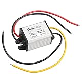 DROK 090601 Waterproof Auto Vehicle Voltage Reducer DC-DC Buck Converter 12V to 3.3V Step-down Voltage Regulator Transformer 3A/10W Power Supply Module for Car Radio LED Display