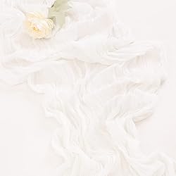 Socomi Cheesecloth Table Runner 10ft Gauze Boho