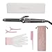 Curling Iron 1 Inch Hair Curling Iron Wand Ceramic Tourmaline Coating Curling Wand Instant Heat up to 250°F- 410°F (5 Heat Settings,Dual Voltage,Include Heat Resistant Glove)