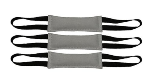 RedLine K9 Bundle of 3 Premium Leather Bite Tug Toy 2 Handle 3