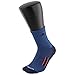 adidas Men's Cushioned X II Mid Crew Socks (2-Pair), Denim Blue/Collegiate Navy/Energy Red/Black, Large, (Shoe Size 6-12)