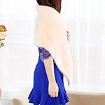 Yalice Women's Wedding Faux Fur Shawl and Wrap Bridal Fur Stole Fur Scarf for Bride and Bridesmaids Yalice Women's Wedding Faux Fur Shawl and Wrap Bridal Fur Stole Fur Scarf for Bride and Bridesmaids