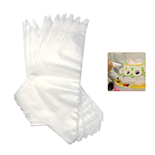 OFNMY 100pcs 16 Inch Large Disposable Pastry Piping Bag Extra Thick