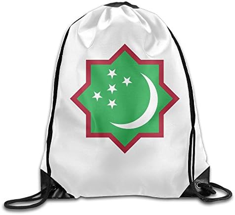 Kuswaq Roundel Of Turkmenistan Men &amp; Women Modern Sack Bag Sport Gym Sack Drawstring Backpack Bag Travel Backpack