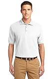 Port Authority Men's Silk Touch Polo L White