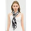 100% Pure Mulberry Silk Scarf Large Square 35'' x 35''- Breathable Lightweight Women's Neckerchief -Digital Printed Headscarf