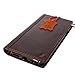 Genuine Italian Full Real Leather Case for iPhone 7 Book Wallet Thin Cover Handmade Luxury Cards Slots Retro Classic Brown Slim DavisCase