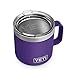 YETI Rambler 14 oz Mug, Stainless Steel, Vacuum Insulated with Standard Lid, Peak Purple