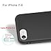 iPhone 8 Case, iPhone 7 Case, Anti-fingerprint Thick (1.7mm) TPU Micro Frosted All-round Protection of Soft Case for iPhone 7/8 - Black