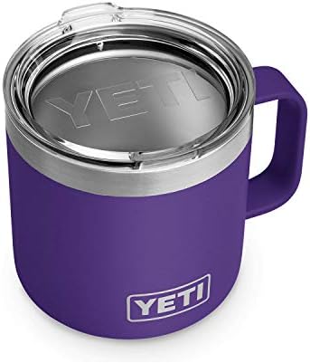 YETI Rambler 14 oz Mug, Stainless Steel, Vacuum Insulated with Standard  Lid, Peak Purple price in UAE | Amazon UAE | kanbkam