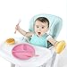 Silicone Baby Plate, with 2 pcs Silicone Spoon - BPA Free, Dishwasher, Microwave and Safe - Easy to Clean, Feeding Dishes for Kids/Infant (Pink)
