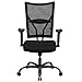 Flash Furniture HERCULES Series Big & Tall 400 lb. Rated Black Mesh Executive Swivel Ergonomic Office Chair with Adjustable Arms