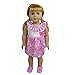 ZITA ELEMENT 5 Sets Fashion Handmade Clothes Dress for American 18 inch Girl Doll Outfits and Other 18 Inch Dolls Accessories