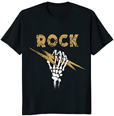 Skeleton hand rock shirt