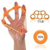 Wolf War Hand Grip Strengthener Rings Resistance Bands Forearm Wrist And Finger Exerciser For Finger Exercise, Progressive Hand Therapy, Strengthen Fingers, Helps Relieve Joint Pain-2 Pcs