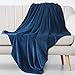 Bedsure Flannel Fleece Blanket - 300GSM NANOTEX Microfiber Blanket, Resists Spills & Releases Stains - All-Season Couch Blanket, Office Lap, Travel Camping Blanket - Twin 60