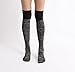 STYLEGAGA Women's Fall Winter Warm Over the Knee High Socks Knit Long Boot Socks Leg Warmer (Heather Knit_Black)